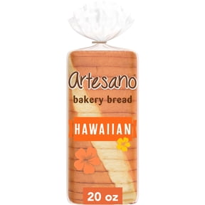 Artesano Hawaiian Bread, 20 oz, Sweet Pre-sliced Hawaiian Bread, Bag