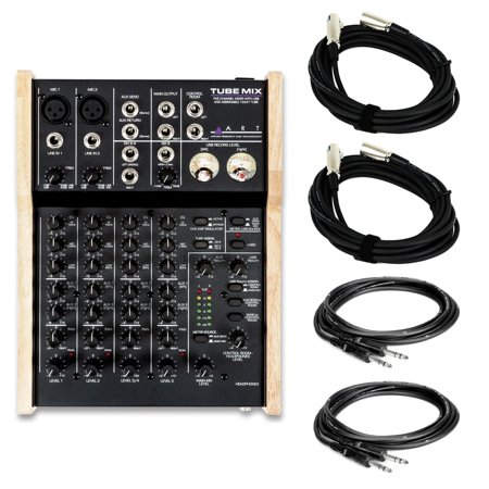 ART TubeMix 5-Channel Mixer Bundle with XLR and TRS Cables