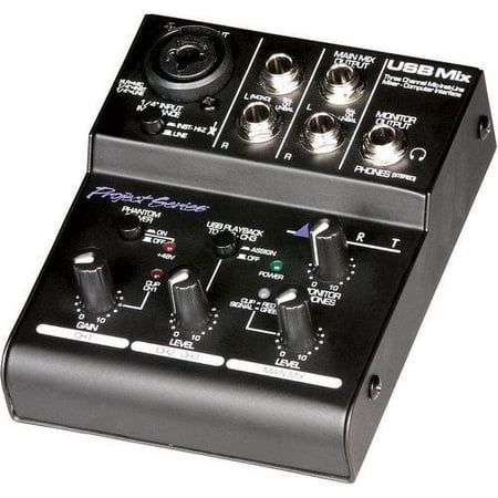 ART USBMix - 3 Channel USB Mixer w/ Audacity Recording Software