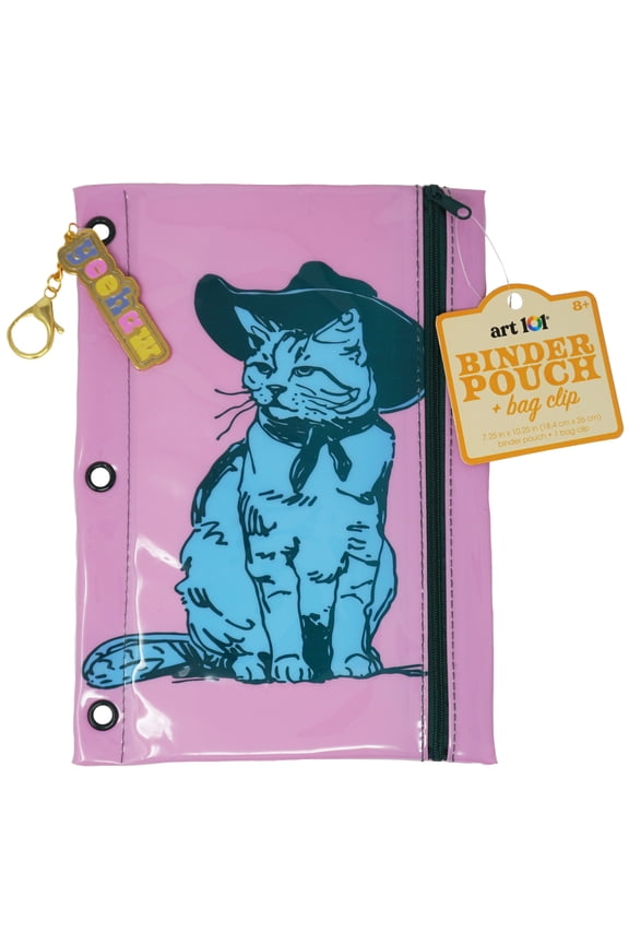 Wild West Binder Pouch with Fun Bag Charm