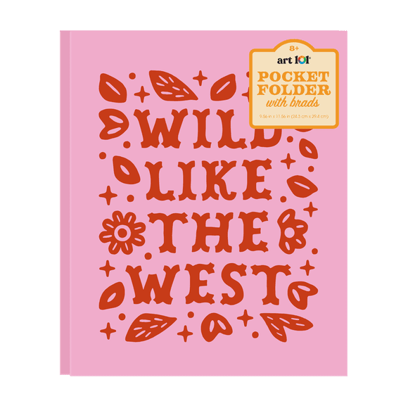 Art 101 Wild West Pocket Folder with Brads