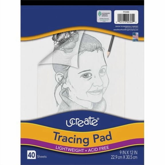 ART1ST 9X12 TRACING PAD, 40 SHEETS | Bundle of 2 Pads