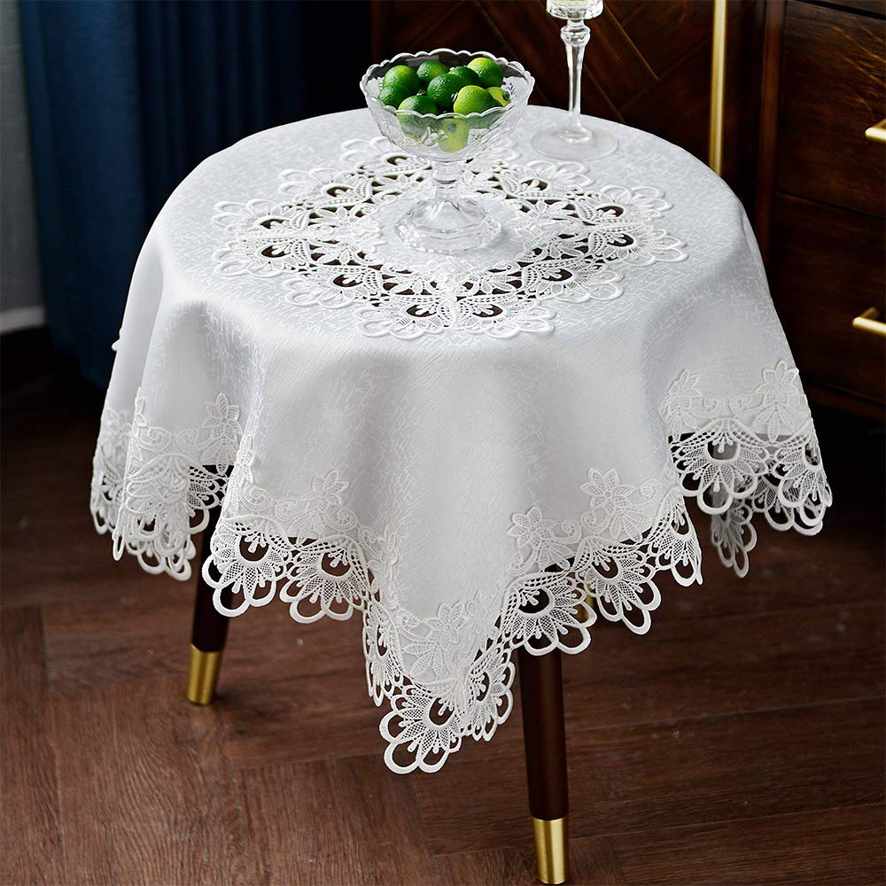 Small Table Rag ARTABLE Lace Small Table Cloth Fall Christmas Macrame Tablecloth Table ...