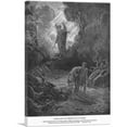 thumbnail image 1 of ARTCANVAS Adam And Eve Driven Out Of Eden Canvas Art Print by Gustave Dore - Size: 26" x 18" (0.75" Deep), 1 of 9