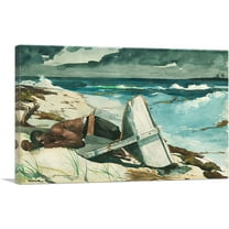 ARTCANVAS After the Hurricane - Bahamas 1899 Canvas Art Print by Winslow Homer - Size: 26" x 18" (0.75" Deep)