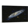 thumbnail image 1 of ARTCANVAS Andromeda Spiral Galaxy in Blue Hubble Telescope Canvas Art Print - Size: 18" x 12" (1.50" Deep), 1 of 9