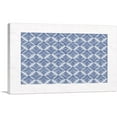 thumbnail image 1 of ARTCANVAS Art Deco Blue Organic Shapes on White Canvas Art Print - Size: 26" x 18" (1.50" Deep), 1 of 9