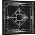 thumbnail image 1 of ARTCANVAS Art Deco White Squares Diamonds on Black Canvas Art Print - Size: 26" x 26" (1.50" Deep), 1 of 9