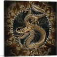 thumbnail image 1 of ARTCANVAS Asian Dragon Emblem Insignia Crest Canvas Art Print - Size: 36" x 36" (0.75" Deep), 1 of 9