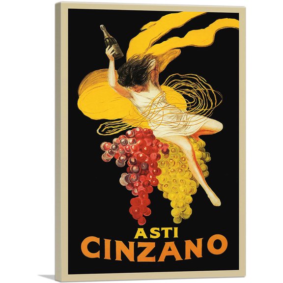 ARTCANVAS Asti Cinzano 1920 Canvas Art Print by Leonetto Cappiello - Size: 40" x 26" (0.75" Deep)