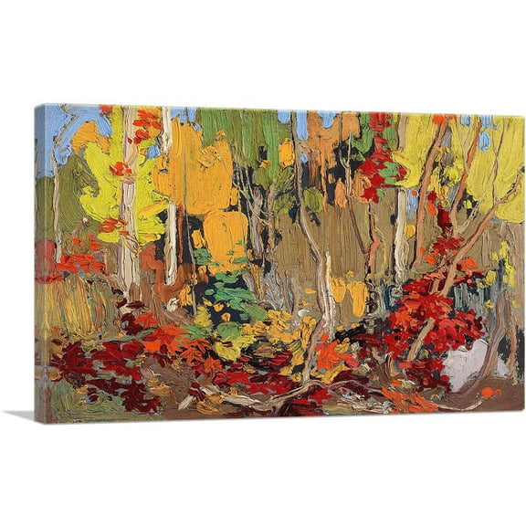 ARTCANVAS Autumn Garland 1915 Canvas Art Print by Tom Thomson - Size: 26" x 18" (0.75" Deep)