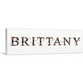 thumbnail image 1 of ARTCANVAS BRITTANY Girls Name Room Decor Canvas Art Print - Size: 48" x 16" (1.50" Deep), 1 of 9
