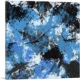 thumbnail image 1 of ARTCANVAS Baby Blue Black White Modern Canvas Art Print - Size: 18" x 18" (0.75" Deep), 1 of 9