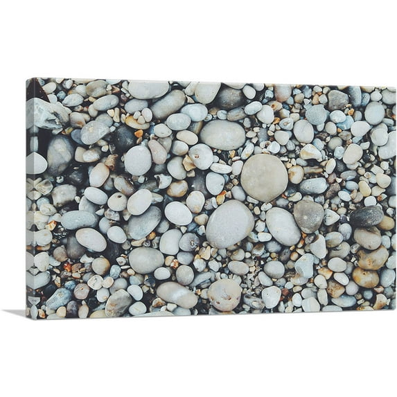 ARTCANVAS Beach Rocks Home decor Canvas Art Print - Size: 60" x 40" (0.75" Deep) (3-Piece)