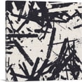 thumbnail image 1 of ARTCANVAS Black Lines on White Modern Square Canvas Art Print - Size: 26" x 26" (1.50" Deep), 1 of 9