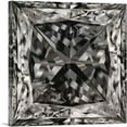 thumbnail image 1 of ARTCANVAS Black White Princess Cut Diamond Jewel Canvas Art Print - Size: 36" x 36" (0.75" Deep), 1 of 9