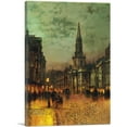 thumbnail image 1 of ARTCANVAS Blackman Street - London 1885 Canvas Art Print by John Atkinson Grimshaw - Size: 26" x 18" (0.75" Deep), 1 of 9