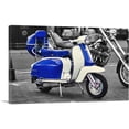 thumbnail image 1 of ARTCANVAS Blue And White Italian Vespa Scooter Canvas Art Print - Size: 12" x 8" (0.75" Deep), 1 of 9