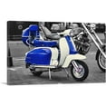 thumbnail image 1 of ARTCANVAS Blue And White Italian Vespa Scooter Canvas Art Print - Size: 26" x 18" (0.75" Deep), 1 of 9