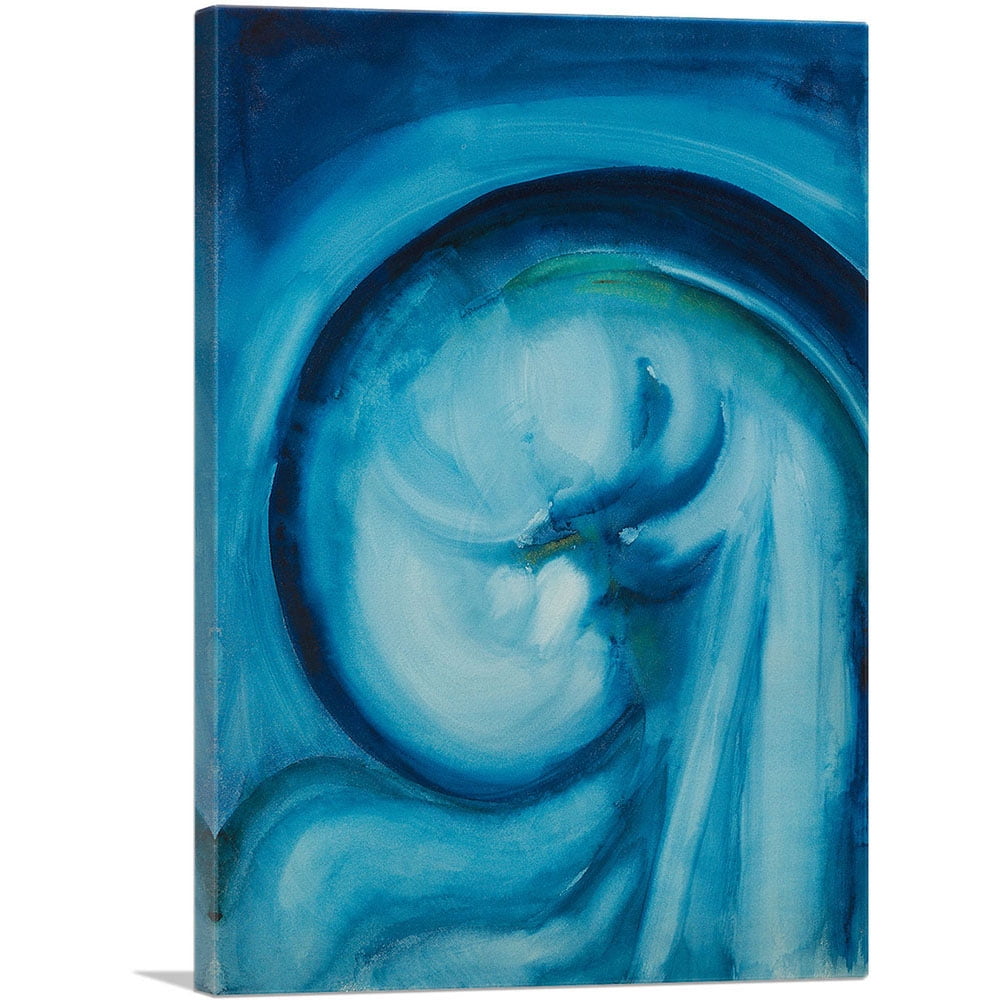 Blue Abstract Canvas Art Print 26" x 18"