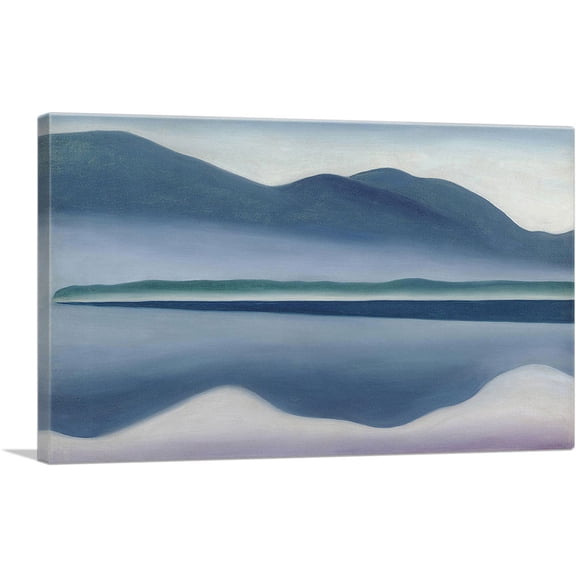 ARTCANVAS Blue Lake George 1922 Canvas Art Print by Georgia O-Keeffe - Size: 40" x 26" (0.75" Deep)