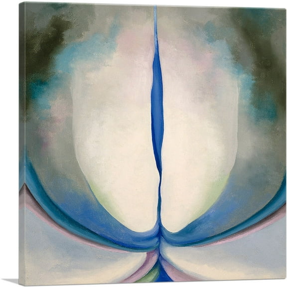 ARTCANVAS Blue Line 1919 Canvas Art Print by Georgia O-Keeffe - Size: 18" x 18" (0.75" Deep)