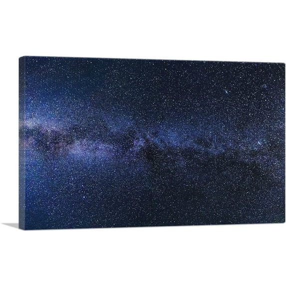 ARTCANVAS Blue Stars and Nebula in Space Hubble Telescope Canvas Art Print - Size: 60" x 40" (1.50" Deep) (3-Piece)