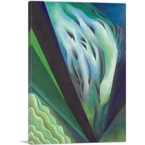 ARTCANVAS Blue and Green Music 1919 Canvas Art Print by Georgia O-Keeffe - Size: 26" x 18" (0.75" Deep)