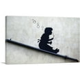 thumbnail image 1 of ARTCANVAS Bubble Girl Canvas Art Print by Banksy - Size: 26" x 18" (0.75" Deep), 1 of 9