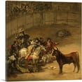 thumbnail image 1 of ARTCANVAS Bullfight 1824 Canvas Art Print by Francisco De Goya - Size: 12" x 12" (0.75" Deep), 1 of 9