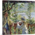 thumbnail image 1 of ARTCANVAS By The Water - Near the Lake 1880 Canvas Art Print by Pierre-Auguste Renoir - Size: 36" x 36" (0.75" Deep), 1 of 9