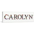 thumbnail image 1 of ARTCANVAS CAROLYN Girls Name Room Decor Canvas Art Print - Size: 36" x 12" (0.75" Deep), 1 of 9