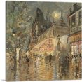 thumbnail image 1 of ARTCANVAS Cafe La Marine In Paris Canvas Art Print by Konstantin Korovin - Size: 12" x 12" (0.75" Deep), 1 of 9