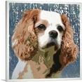 thumbnail image 1 of ARTCANVAS Cavalier King Charles Spaniel Dog Breed Blue Canvas Art Print - Size: 12" x 12" (0.75" Deep), 1 of 9