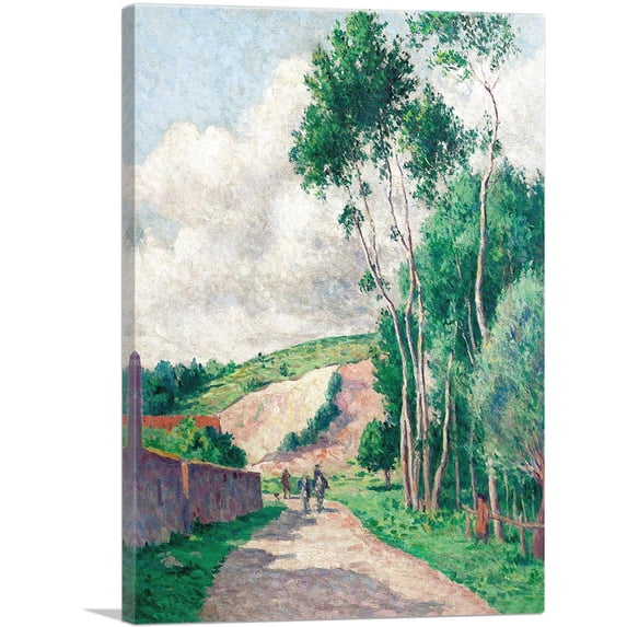 ARTCANVAS Chalo Saint Mars Canvas Art Print by Maximilien Luce - Size: 18" x 12" (1.50" Deep)