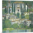 thumbnail image 1 of ARTCANVAS Church in Cassone - Landscape with Cypresses 1913 Canvas Art Print by Gustav Klimt - Size: 12" x 12" (0.75" Deep), 1 of 9