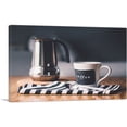 thumbnail image 1 of ARTCANVAS Coffee Set Home decor Canvas Art Print - Size: 12" x 8" (0.75" Deep), 1 of 9