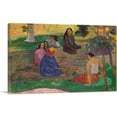 thumbnail image 1 of ARTCANVAS Conversation 1891 Canvas Art Print by Paul Gauguin - Size: 40" x 26" (1.50" Deep), 1 of 9