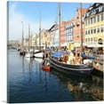 thumbnail image 1 of ARTCANVAS Copenhagen Denmark Nyhavn District Docks Square Canvas Art Print - Size: 26" x 26" (1.50" Deep), 1 of 9