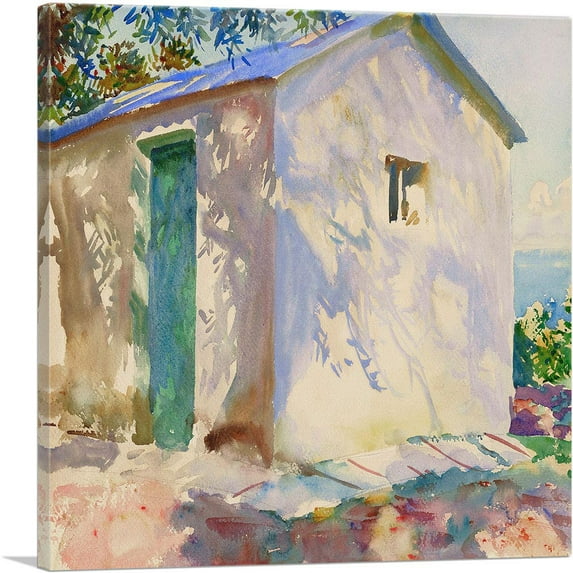 ARTCANVAS Corfu Lights And Shadows Canvas Art Print by John Singer Sargent - Size: 36" x 36" (1.50" Deep)