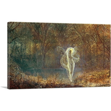 ARTCANVAS Dame Autumn Has A Mournful Face 1871 Canvas Art Print by John Atkinson Grimshaw - Size: 26" x 18" (0.75" Deep)