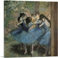thumbnail image 1 of ARTCANVAS Dancers In Blue 1895 Canvas Art Print by Edgar Degas - Size: 12" x 12" (0.75" Deep), 1 of 9
