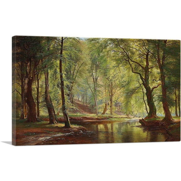 ARTCANVAS Day In June Canvas Art Print by Carl Frederik Aagaard - Size: 26" x 18" (0.75" Deep)