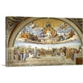 thumbnail image 1 of ARTCANVAS Disputation of the Holy Sacrament 1510 Canvas Art Print by Raphael - Size: 26" x 18" (0.75" Deep), 1 of 9
