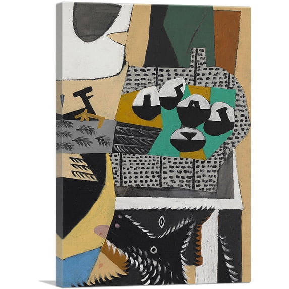 ARTCANVAS Dog and Cock 1921 Canvas Art Print by Pablo Picasso - Size: 18" x 12" (0.75" Deep)