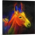 thumbnail image 1 of ARTCANVAS Donkey Mule Wild Ass Domesticated Farm Animal Canvas Art Print - Size: 36" x 36" (1.50" Deep), 1 of 9