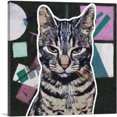 thumbnail image 1 of ARTCANVAS Egyptian Mau Cat Breed Dark Canvas Art Print - Size: 18" x 18" (0.75" Deep), 1 of 9