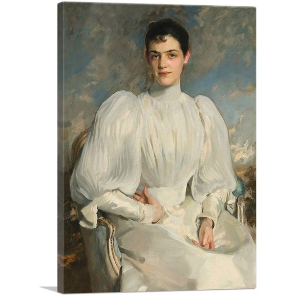 ARTCANVAS Elsie Wagg 1893 Canvas Art Print by John Singer Sargent - Size: 12" x 8" (0.75" Deep)