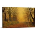 thumbnail image 1 of ARTCANVAS Evening Glow Canvas Art Print by John Atkinson Grimshaw - Size: 12" x 8" (0.75" Deep), 1 of 9