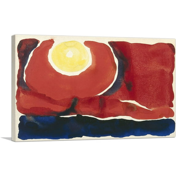 ARTCANVAS Evening Star No. VI 1917 Canvas Art Print by Georgia O-Keeffe - Size: 26" x 18" (1.50" Deep)